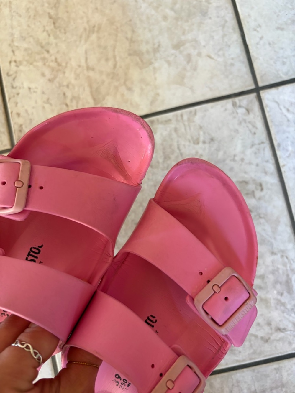 Birkenstock Pink Eva Sandals - Women's Lightweight Slides - Picture 5 of 7